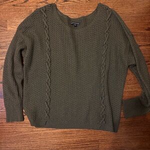 American Eagle Outfitters Khaki Cable Knit Sweater